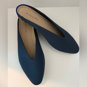 Rothy’s Almond Toe Slides in Dark Blue
